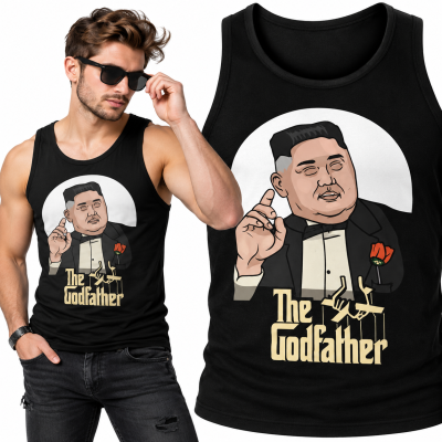 TANK TOP ŚMIESZNY  GODFATHER JONG UN